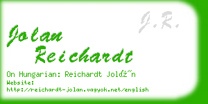 jolan reichardt business card